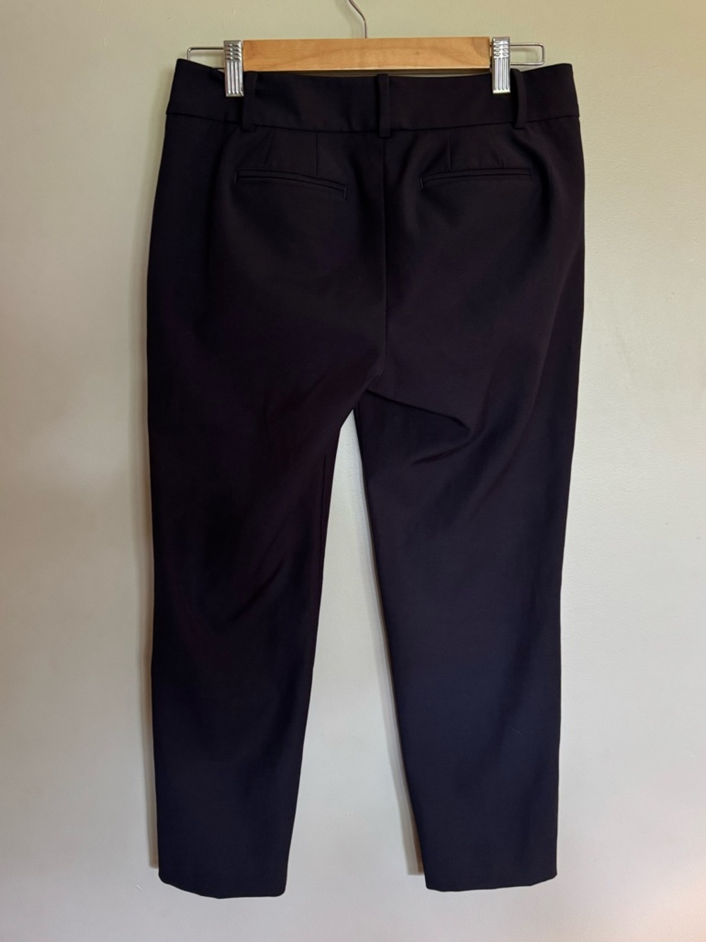 Talbots Petites 4P Dark Navy (almost black) Ankle Dress Pants Stretch Work - Picture 2 of 8